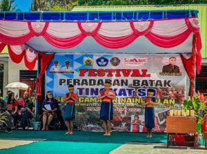 Jhonson Gultom Resmi Membuka Acara Lomba Peradaban Batak Tingkat SD Se-Kecamatan Nainggolan