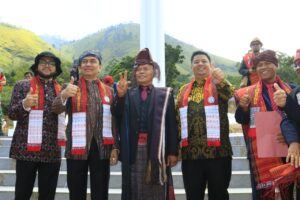 Bupati Samosir Bersama Ketum PSBI Beserta Rombongan Hadiri Peresmian Tugu Limbong Mulana