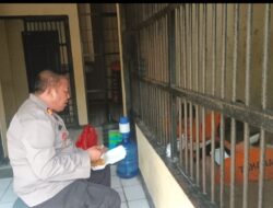 Kapolsek Pakuhaji AKP. I Gusti Moh. Sugiarto. SH Berikan Edukasi dan Himbauan Kepada Para Tahanan