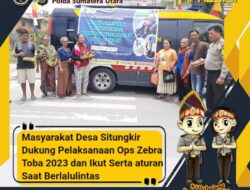 Pertemuan Desa, Sosialisasikan Ops Zebra Toba 2023 Polres Samosir