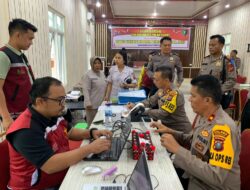 Personil Polres Samosir Laksanakan Kegiatan Pemeriksaan Kesehatan
