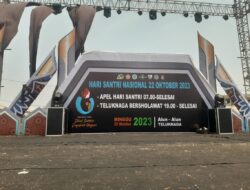 Kecamatan Teluk Naga mengadakan Peringatan Hari Santri Nasional dan Bersholawat 2023 di Alun-alun Teluk Naga
