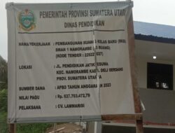 Pekerjaan 3 RKB SMA Negeri 1 Namorambe Terkesan “Amburadul”