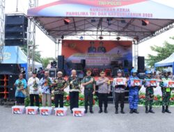 Wujudkan Pemilu Damai, Panglima TNI dan Kapolri Gelar Bhakti Sosial dan Kesehatan