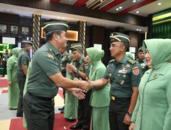 Kasad Terima Laporan Kenaikan Pangkat 30 Pati TNI AD, 19 Diantaranya Baru Pecah Bintang