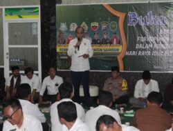 Dalam Rangka Menyambut Hari Raya Idul Fitri 1445 H, Pemkab Samosir Buka Puasa Bersama