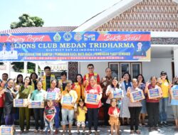Lions Club Medan Tridharma Berikan Bantuan Ke Kabupaten Samosir