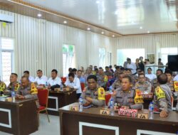 Biro Ops Polda Sumut Lakukan Supervisi Operasi Mantap Praja Toba 2024 Tahapan Kampanye di Polres Samosir