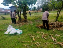 Polsek Onanrunggu Siapkan Lahan untuk Tanam Jagung dalam Mendukung Program 100 Hari Kerja Presiden
