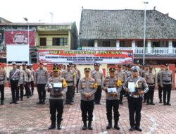 Kapolres Samosir Pimpin Pemberangkatan Personel dan BKO Polda Sumut Pengamanan TPS Pilkada 2024