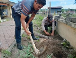 Lahan Kosong Polsek Onanrunggu Ditanami Tumbuhan Ketahanan Pangan