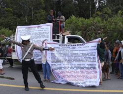 Polres Samosir Sukses Amankan Aksi Damai Keturunan OTRS di Desa Partungko Naginjang