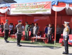 Kapolres Samosir Pimpin Apel Operasi Lilin Toba 2024, Siap Amankan Natal dan Tahun Baru
