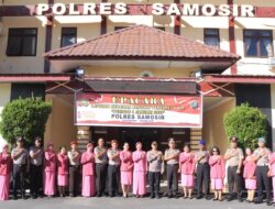 14 Personel Polres Samosir Naik Pangkat di Awal Tahun 2025