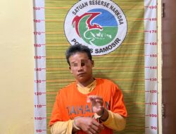 Pria Asal Simanindo Ditangkap Polres Samosir di Pangururan karena Memiliki Diduga Narkotika Jenis Sabu