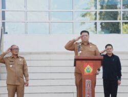 Bupati dan Wabup Samosir Pimpin Apel Gabungan Setelah Dilantik