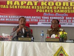 Rakor Operasi Ketupat Toba 2025 di Samosir: Strategi Antisipasi Lonjakan Wisatawan saat Idul Fitri