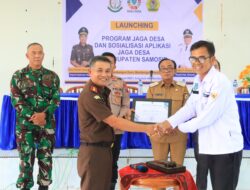 Dihadiri Wakil Bupati, Kejari Samosir Launching dan Sosialisasikan Aplikasi JAGA DESA.