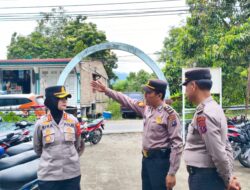 Kapolres Samosir Cek Langsung Pelayanan dan Pengamanan Ibadah Paskah 2025