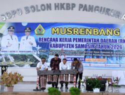 Ditandai Dengan Pemukulan Gendang, Wabup Samosir Resmi Buka Musrenbang RKPD 2026