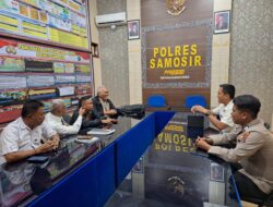 Polres Samosir Terima Audiensi Tokoh Pemerhati Lingkungan