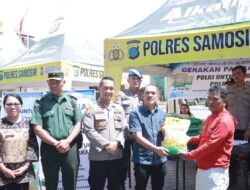 Wakapolres Samosir Bersama Forkopimda Ikuti Zoom Meeting Kick Off Gerakan Pangan Murah Polri