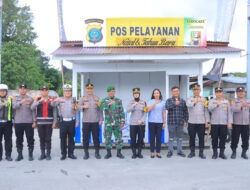 Ka Ops Res Lilin Toba 2025 Polres Samosir Cek Situasi Pos Pelayanan di Hari Pertama Operasi