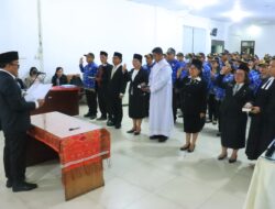 Lantik 75 Pejabat, Wabup Samosir Tegaskan ASN Harus BerAKHLAK dan Siap Kerja Cepat