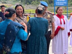 Kapolres Samosir Kunjungi 70 KK Umat HKBP Bonandolok, Ajak Warga Jaga Kenyamanan Desa Berlandaskan Dalihan Natolu