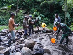 TMMD Ke 127 Fokus Tingkatkan Infrastruktur Desa, Jembatan Penghubung Mulai Dicor