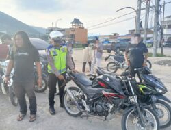 Polres Samosir Amankan 33 Unit Sepeda Motor Pelanggar Aturan Berlalulintas