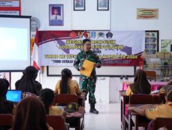 Tanamkan Jiwa Nasionalisme Sejak Dini, Satgas TMMD Ke 127 Berikan Materi Wasbang Di SDN Krisik 04