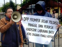 DPP FROMPER Desak Poldasu Panggil Dan Periksa Kadisdik Labuhan Batu Atas Dugaan Pungli Kepsek