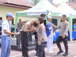 Lomba PBB Tingkat SMA/SMK Meriahkan Penyambutan Hari Bhayangkara ke-80 di Polres Samosir