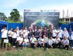 PTPN I Regional 1 dan Forkopimcam Tanjung Morawa Tanam 300 Pohon Peringati Hari Bumi dan HUT Deli Serdang ke-80