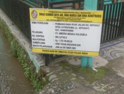Pemkab Deli Serdang Bangun Ruas Jalan Menuju SMAN 1 Namorambe